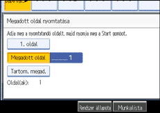A kezel�panel k&eacute;perny�j&eacute;nek bemutat&aacute;sa