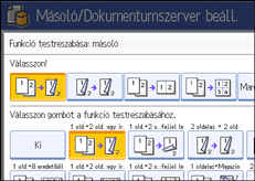 A kezel�panel k&eacute;perny�j&eacute;nek bemutat&aacute;sa