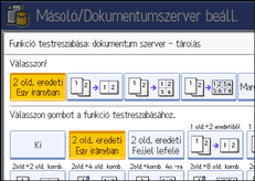 A kezel�panel k&eacute;perny�j&eacute;nek bemutat&aacute;sa