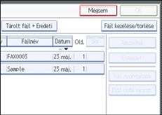 Vezérlőpanel képernyő - kép