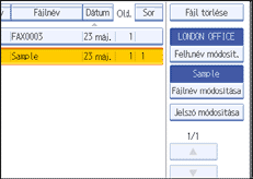 Vezérlőpanel képernyő - kép