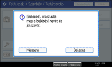&Aacute;bra a kijelz� kezel�panelj&eacute;r�l