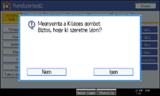&Aacute;bra a kijelz� kezel�panelj&eacute;r�l