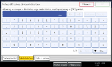 &Aacute;bra a kijelz� kezel�panelj&eacute;r�l