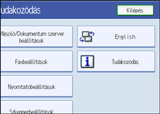 &Aacute;bra a kijelz� kezel�panelj&eacute;r�l
