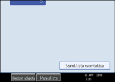 &Aacute;bra a kijelz� kezel�panelj&eacute;r�l