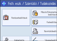 &Aacute;bra a kijelz� kezel�panelj&eacute;r�l