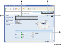 Webböngésző ábrája számozott illusztráció