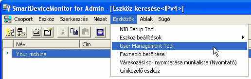 Alkalmazás képernyőjének ábrája