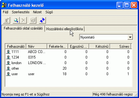 Alkalmazás képernyőjének ábrája