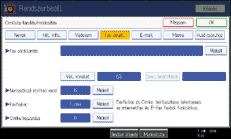 Kezelőpanel képernyője, illusztráció