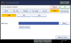 Kezelőpanel képernyője, illusztráció