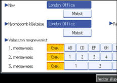 Kezelőpanel képernyője, illusztráció