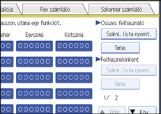 Kezelőpanel képernyője, illusztráció
