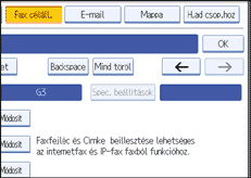 Kezelőpanel képernyője, illusztráció