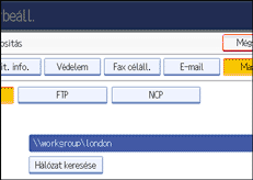 Kezelőpanel képernyője, illusztráció