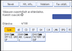 Kezelőpanel képernyője, illusztráció