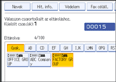 Kezelőpanel képernyője, illusztráció