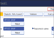Kezelőpanel képernyője, illusztráció