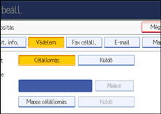 Kezelőpanel képernyője, illusztráció