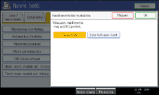 A kezel�panel k&eacute;perny�j&eacute;nek bemutat&aacute;sa