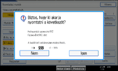 A kezel�panel k&eacute;perny�j&eacute;nek bemutat&aacute;sa