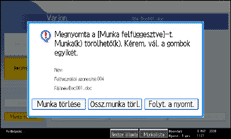 A kezel�panel k&eacute;perny�j&eacute;nek bemutat&aacute;sa