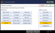 A kezel�panel k&eacute;perny�j&eacute;nek bemutat&aacute;sa