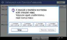 A kezel�panel k&eacute;perny�je