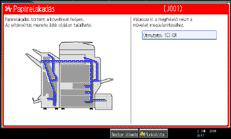 A kezel�panel k&eacute;perny�je