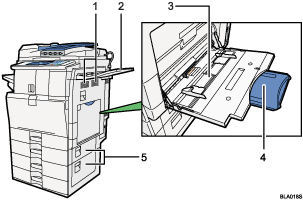 Main unit illustration numbered callout illustration