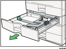 Paper tray illustration