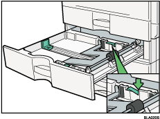 Paper tray illustration