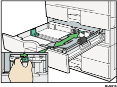 Paper tray illustration