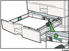 Paper tray illustration