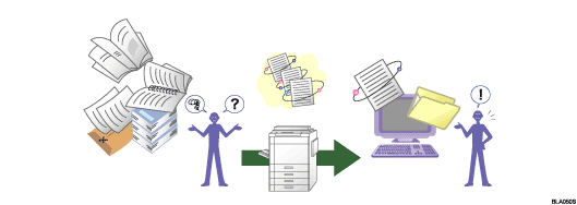 illustration of I want to convert documents to electronic formats easily!