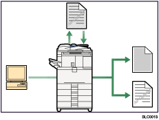 Illustration of preventing an unauthorized copy