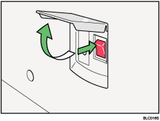 Main power switch illustration