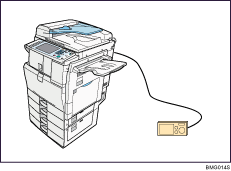 Illustration of pictbridge connection