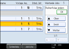 Die Abbildung zeigt die Betriebsbedienanzeige