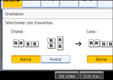 Illustration de l&apos;écran du panneau de commande.