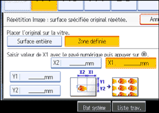 Illustration de l&apos;écran du panneau de commande.