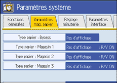 Illustration du panneau de commande