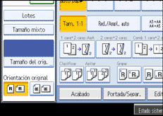 Ilustraci&oacute;n de la pantalla del panel de operaciones