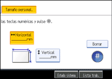 Ilustraci&oacute;n de la pantalla del panel de operaciones