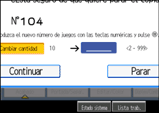 Ilustraci&oacute;n de la pantalla del panel de operaciones