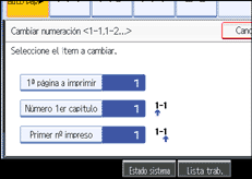 Ilustraci&oacute;n de la pantalla del panel de operaciones