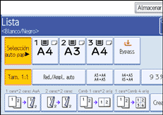 Ilustraci&oacute;n de la pantalla del panel de operaciones