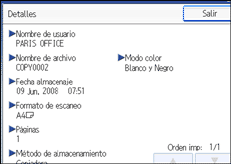 Ilustraci&oacute;n de la pantalla del panel de operaciones