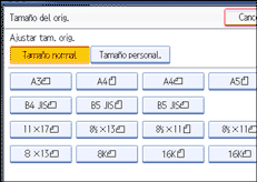 Ilustraci&oacute;n de la pantalla del panel de operaciones